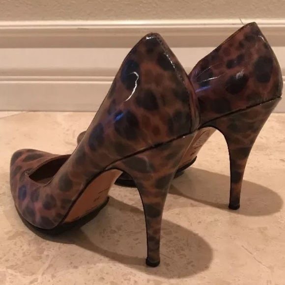 JUDARI MILANO 🐆Leopard Patent Leather Heels High End Designer ITALY VERY RARE!! - Picture 8 of 12